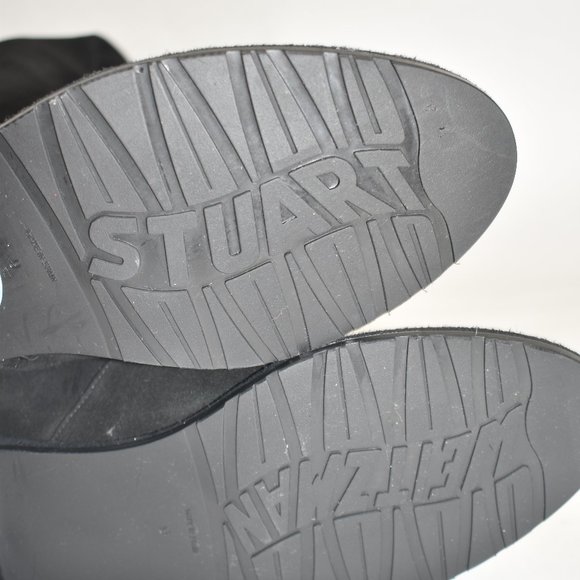 Stuart Weitzman Lowland Stretch Suede Over-the-Knee Boots Black Size 9 W - Picture 10 of 12